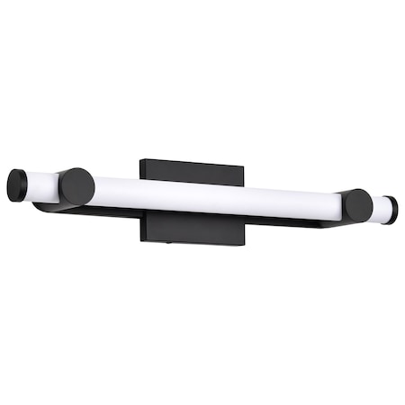 Nuvo Bowman, 24 Inch LED Vanity, Matte Black, Acrylic Lens 62/2202